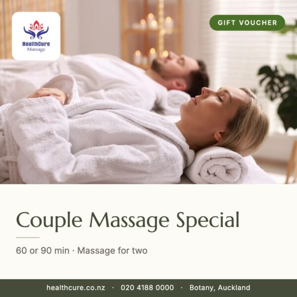 Couple Massage Special gift voucher – HealthCure Massage, Botany