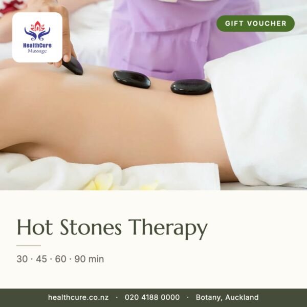 Hot Stones Therapy gift voucher – HealthCure Massage, Botany