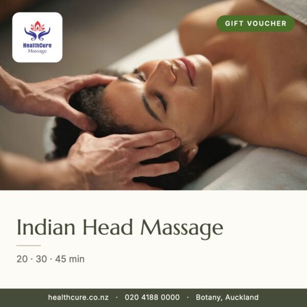 Indian Head Massage gift voucher – HealthCure Massage, Botany