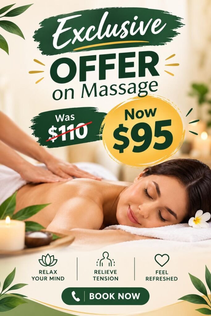 Exclusive massage offer at HealthCure Massage Botany: was $110, now $95